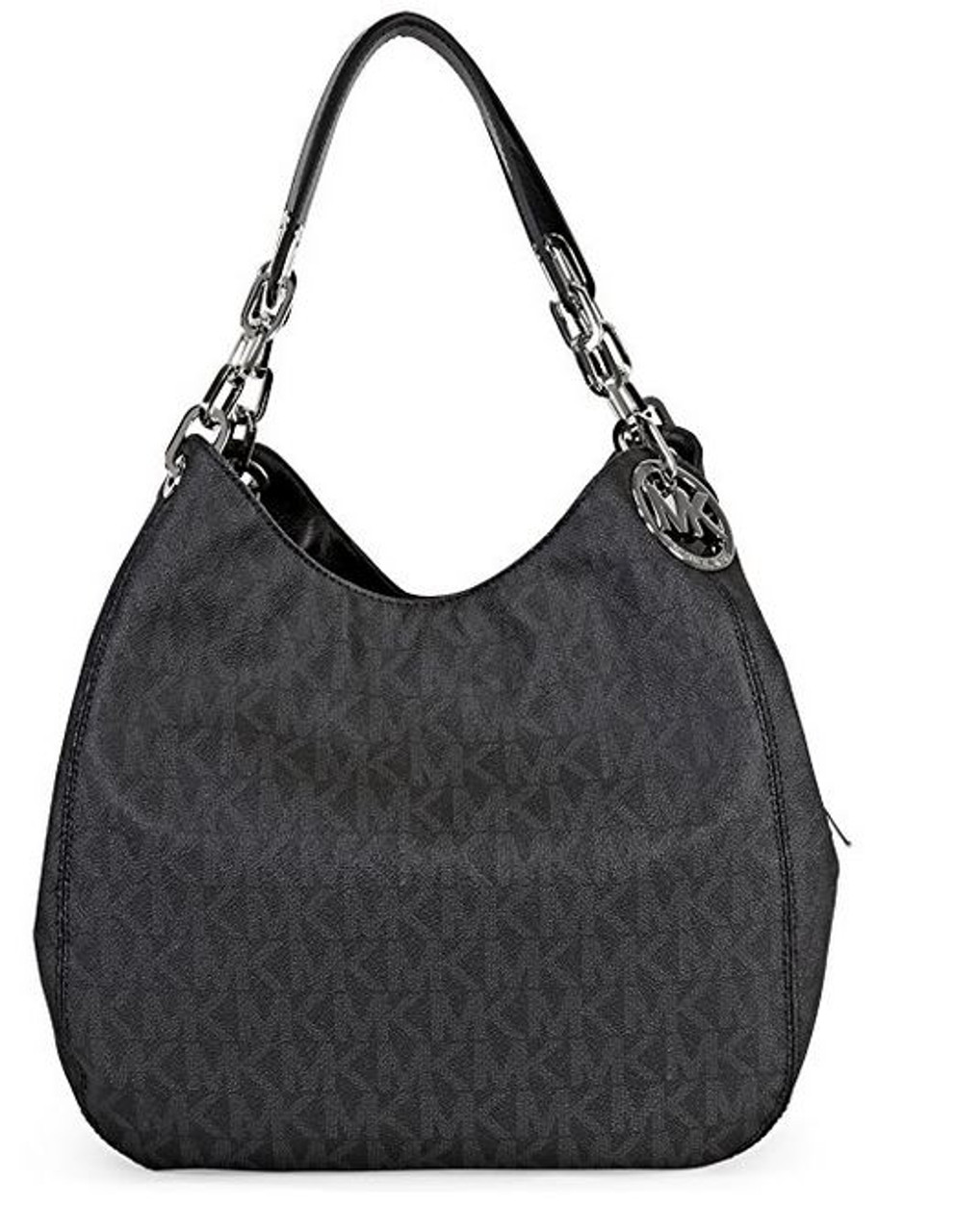 michael kors black signature purse