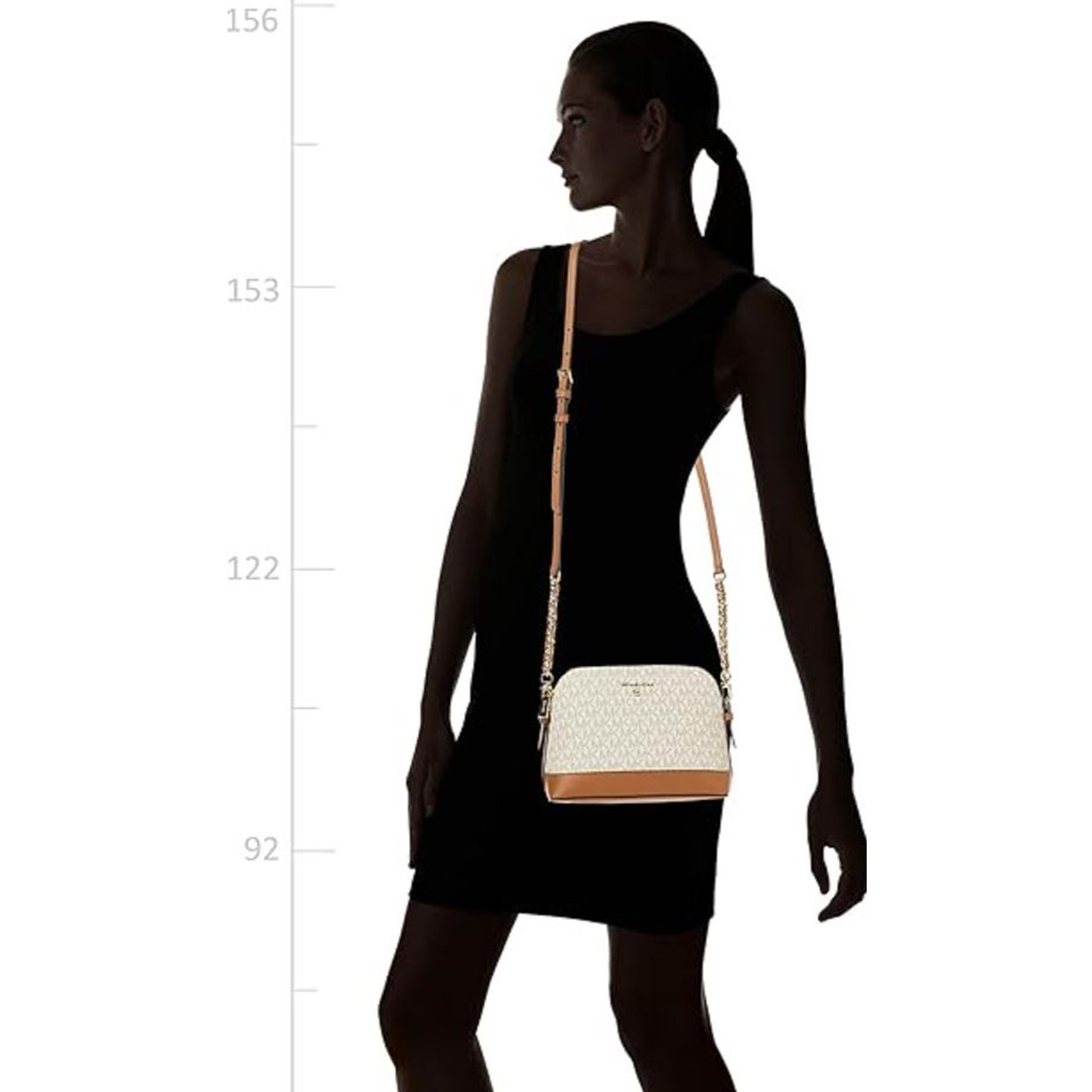 MICHAEL KORS バッグ 32T1GT9C3B 32H1GT9C3V JET SET CHARM Michael Kors Jet Set Charm Large Dome Crossbody Brown/Acorn