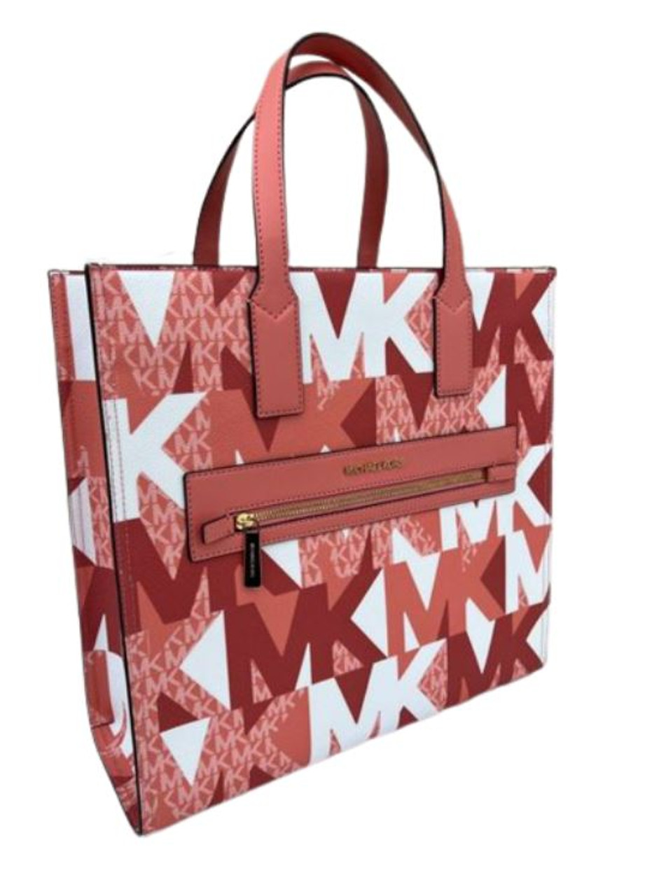 Michael Kors Kenly Large Tote Satchel (Sherbert Multi) 35H1GY9T3T