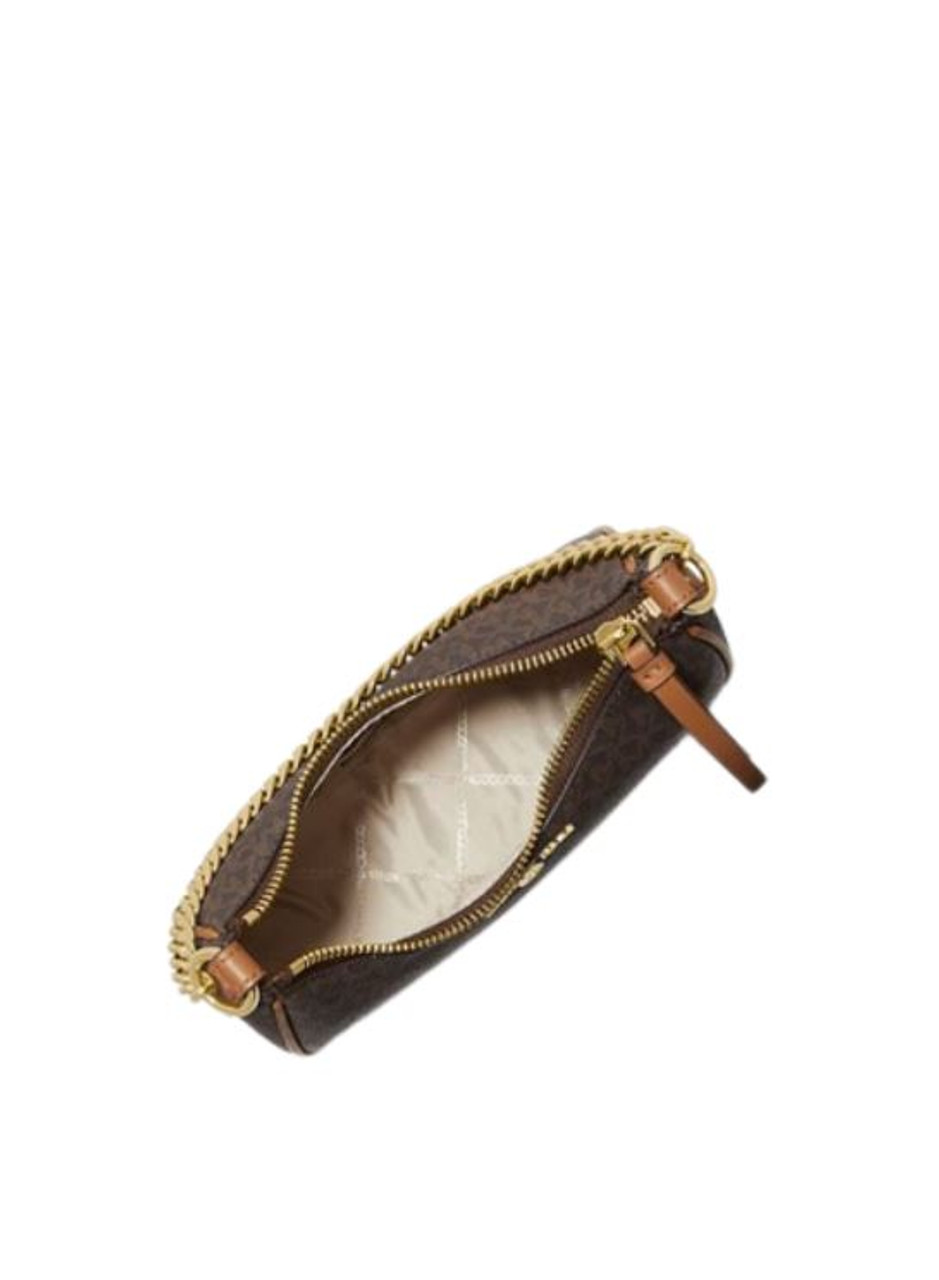 Michael Kors Clutch Jet Set Charm Large Pouchette Brown Acorn (252)