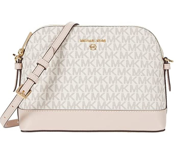 jet set charm large dome crossbody vanilla soft pink