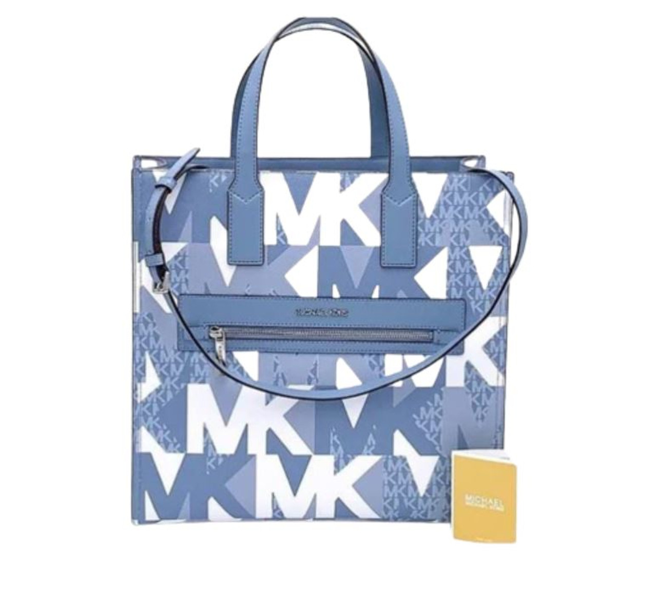 Michael Kors Kenly Large Tote Satchel (Chambray Multi) 35H1SY9T3T-CMBML -  AllGlitters