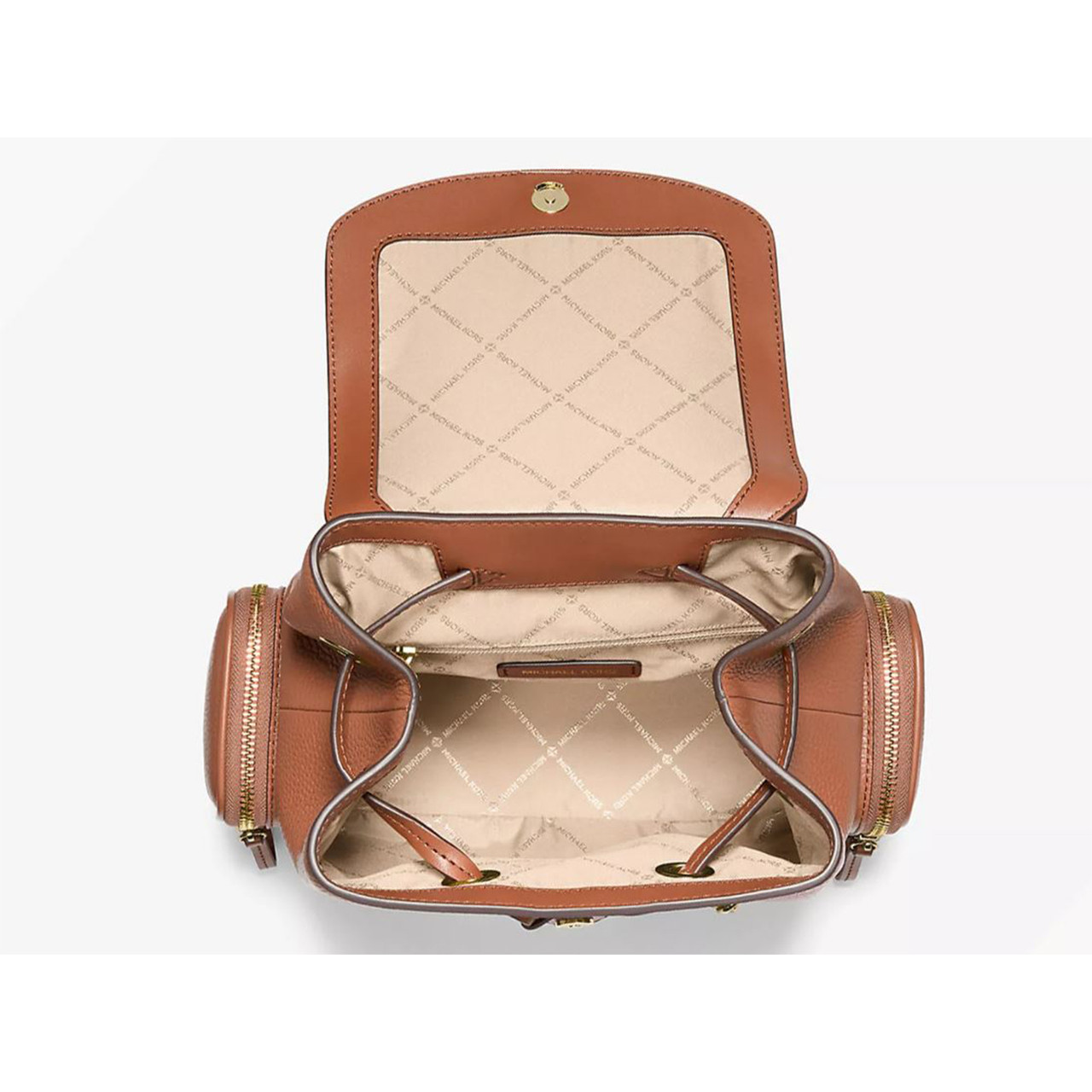 Michael Kors Jet Set Medium Pebbled Leather Backpack 