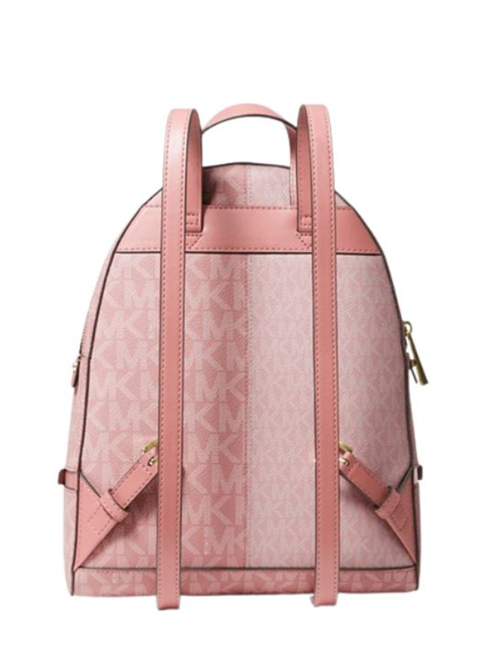 Michael Kors Womens Rhea Zip Medium Backpack Smokey Rose Multi 2