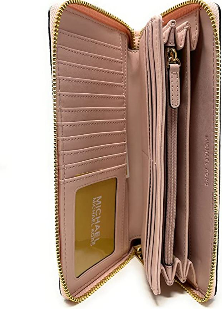 Michael Kors Jet Set Womens Leather Organizational Clutch Wallet