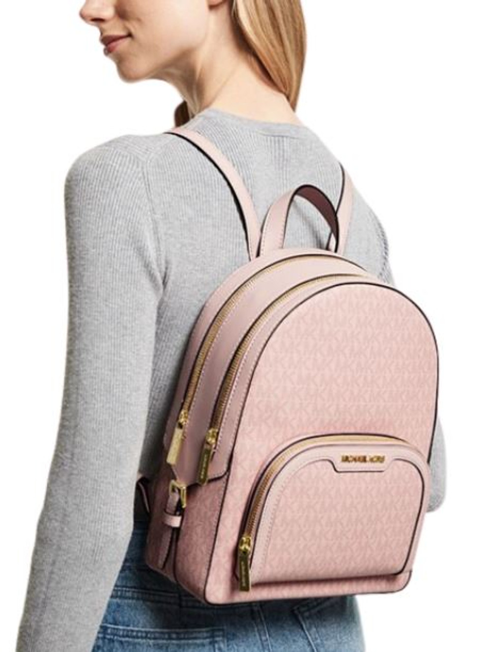 Michael Kors, Bags, Michael Kors Jaycee Medium Backpack Light Powder  Blush Signature Color