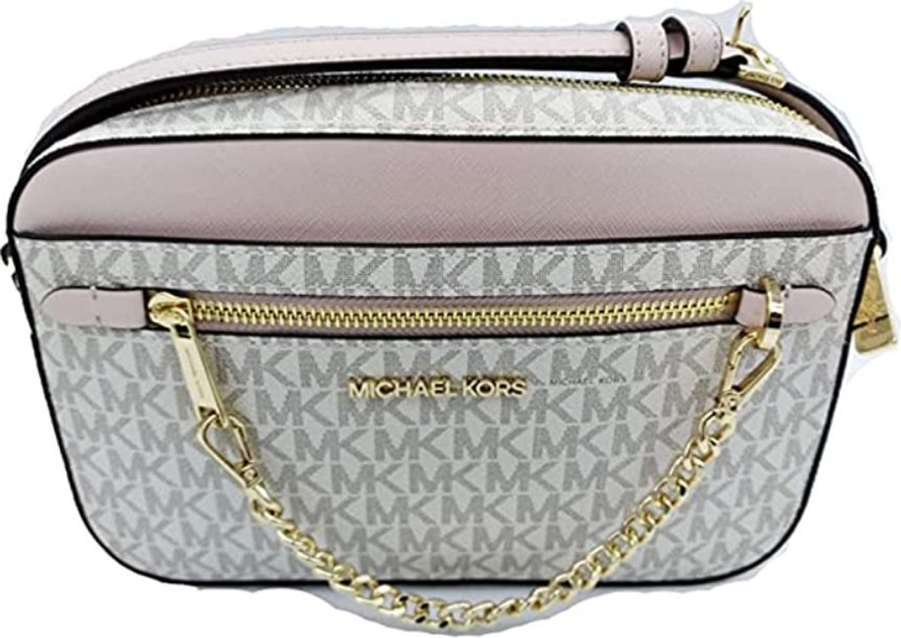 Michael Kors Jet Set East West Chain Crossbody Vanilla MK Powder