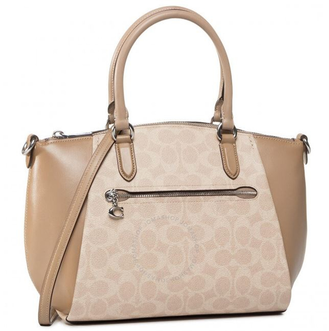 GT2714P TAUPE Miztique Hardware Accent Structured Satchel