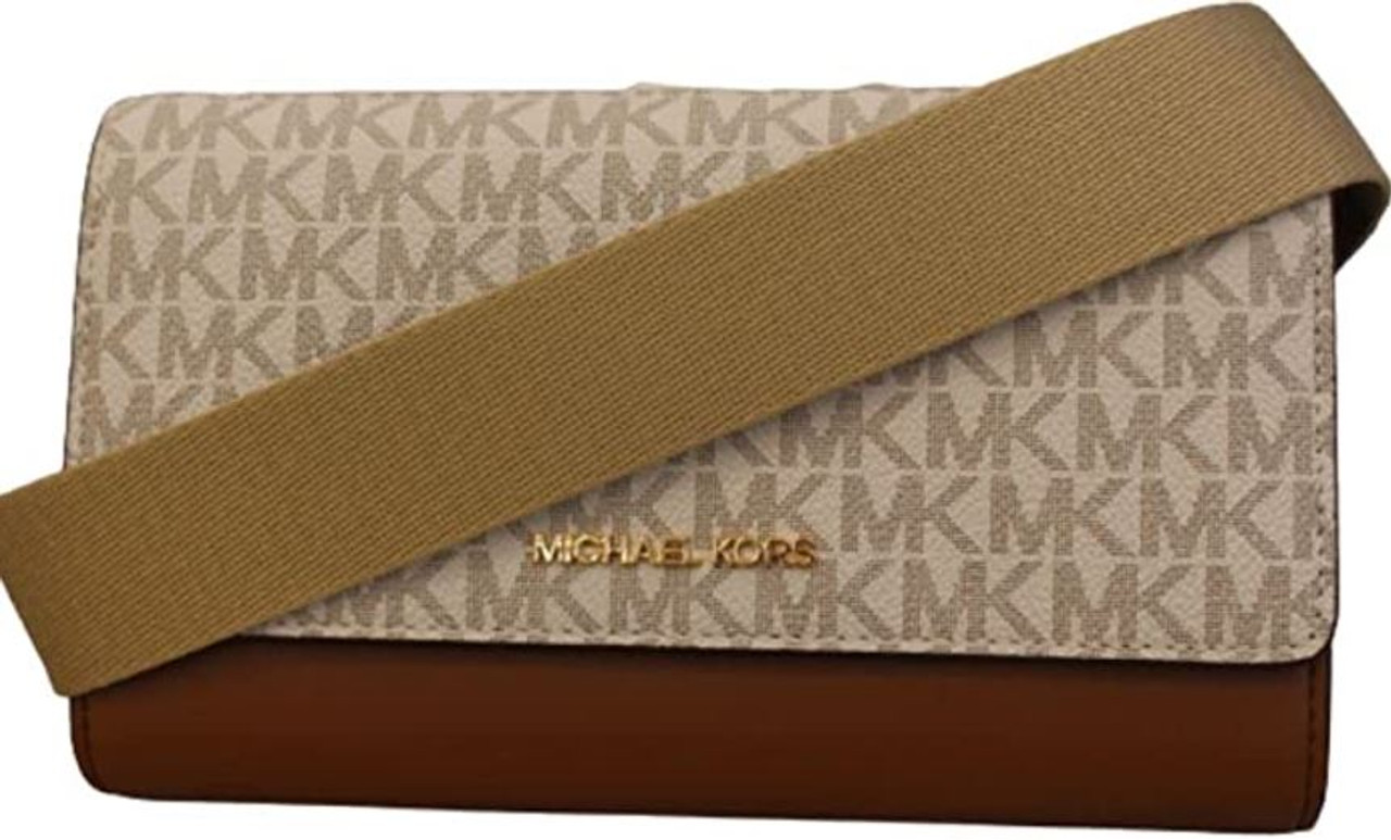 Michael Kors Jet Set Travel Large Logo Cross-Body Bag, Vanilla