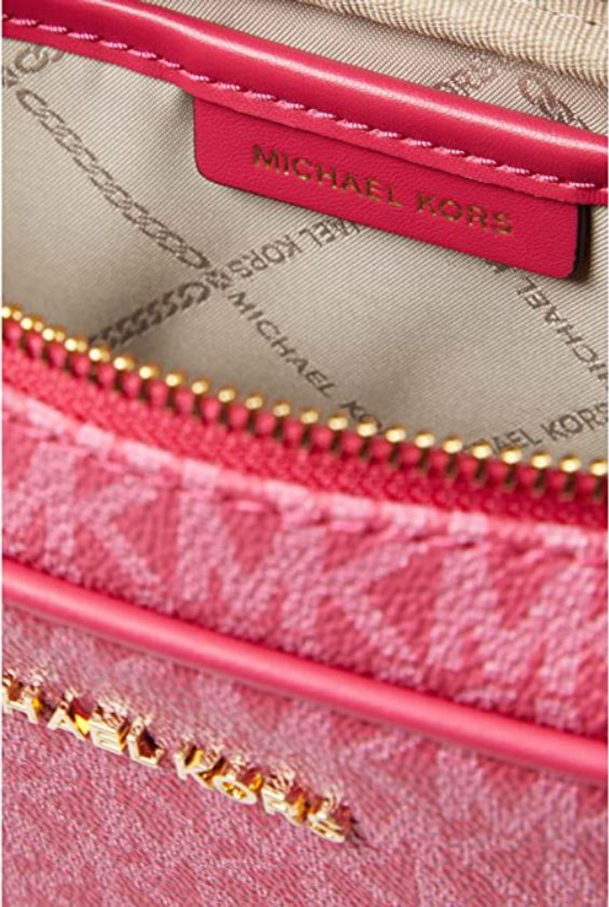 Michael Kors Michael Logo Jet Set Large East West Crossbody in Pink