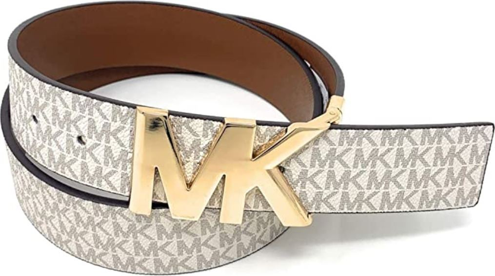 Michael Kors Signature Reversible Buckle 558732 Belt (Vanilla  