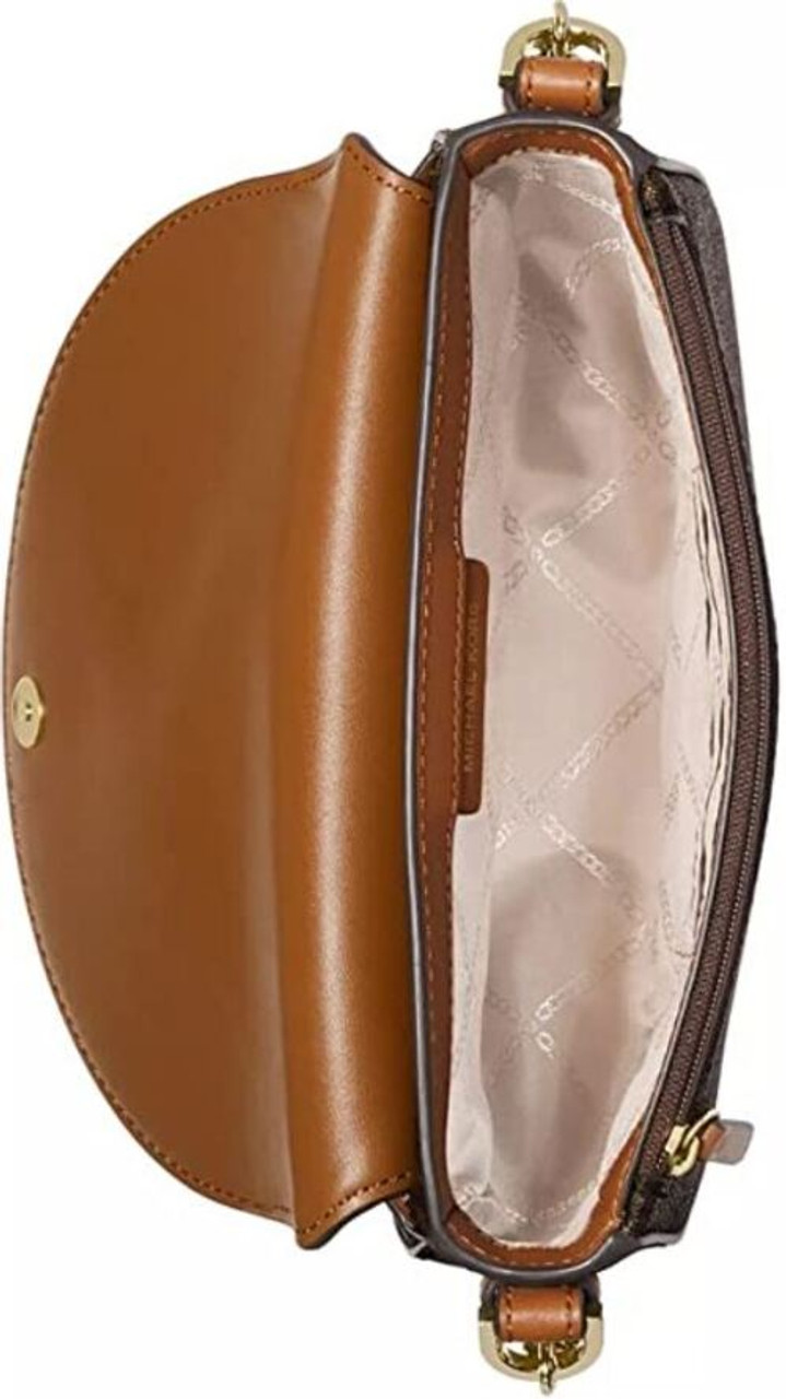 Michael Kors Jet Set Large Saffiano Leather Crossbody Bag in Brown/Acorn by  @springflingmnlph 