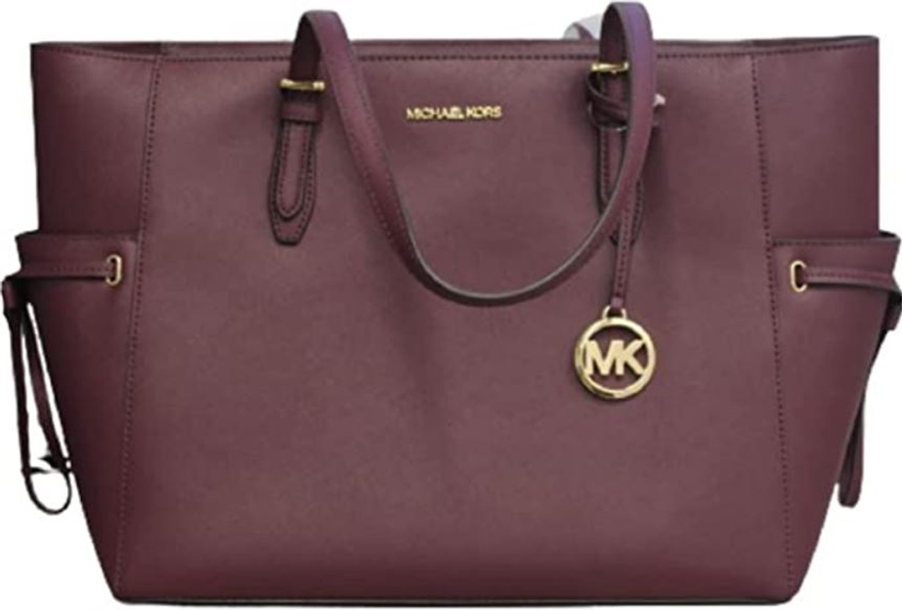 MICHAEL KORS 35S1G2GT7L Gilly Large Leather Top-Zip Travel Tote