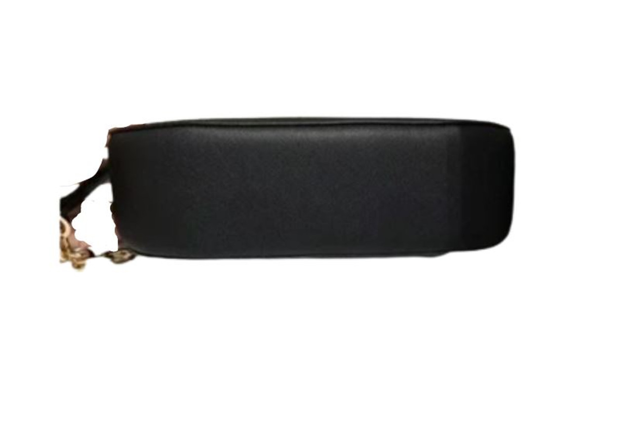 Michael Kors Carmen XS Leather Pouchette Shoulder Bag (Black) 35F2GNMC0L-001