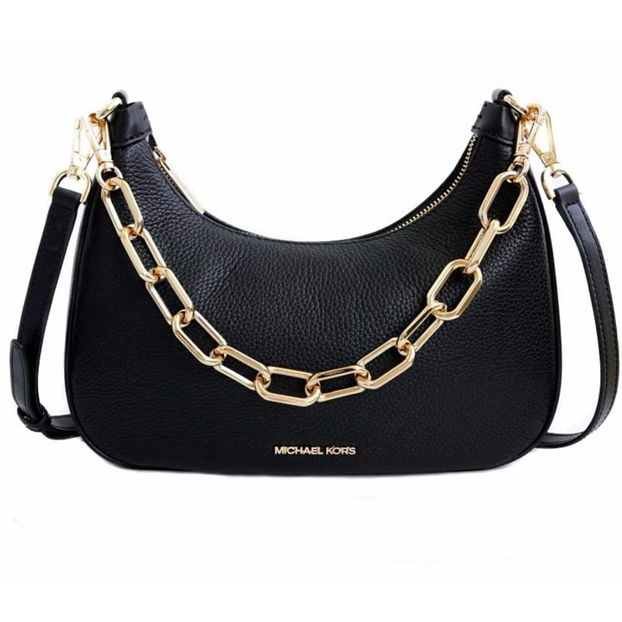 Michael Kors Ladies Shoulder Bag Cora Large Leather Chain Zip