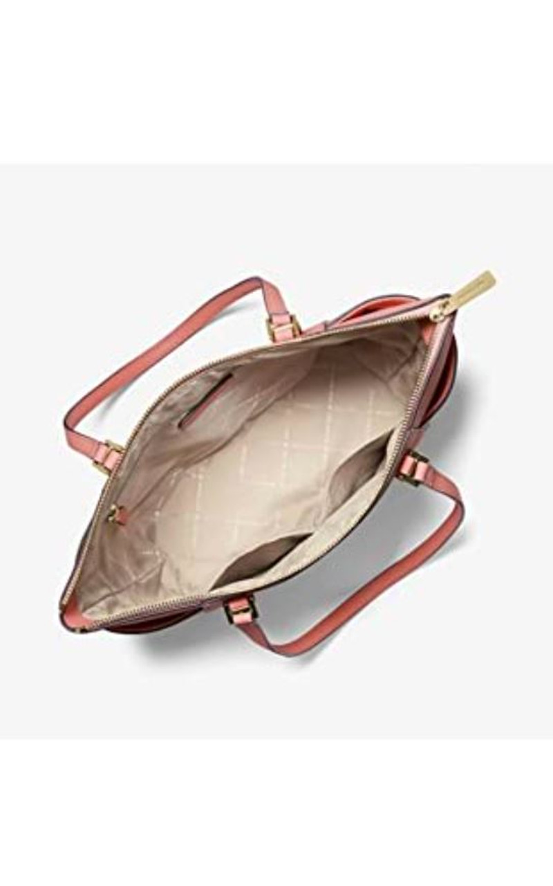 Michael Kors Charlotte Large satchel (powder blush) … - AllGlitters