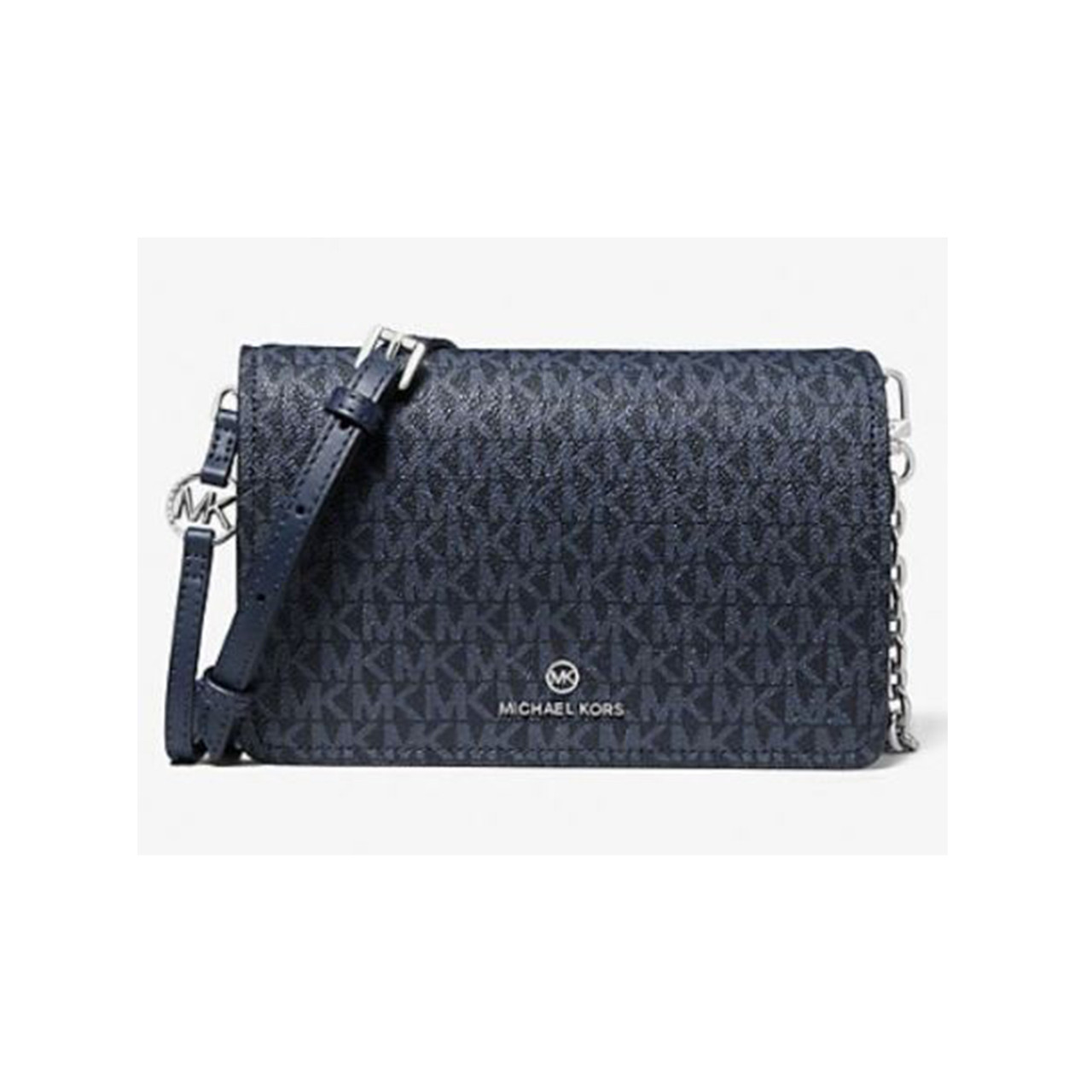 Michael Kors Jet Set Charm Large Dome Crossbody (Admiral/Paleblue 