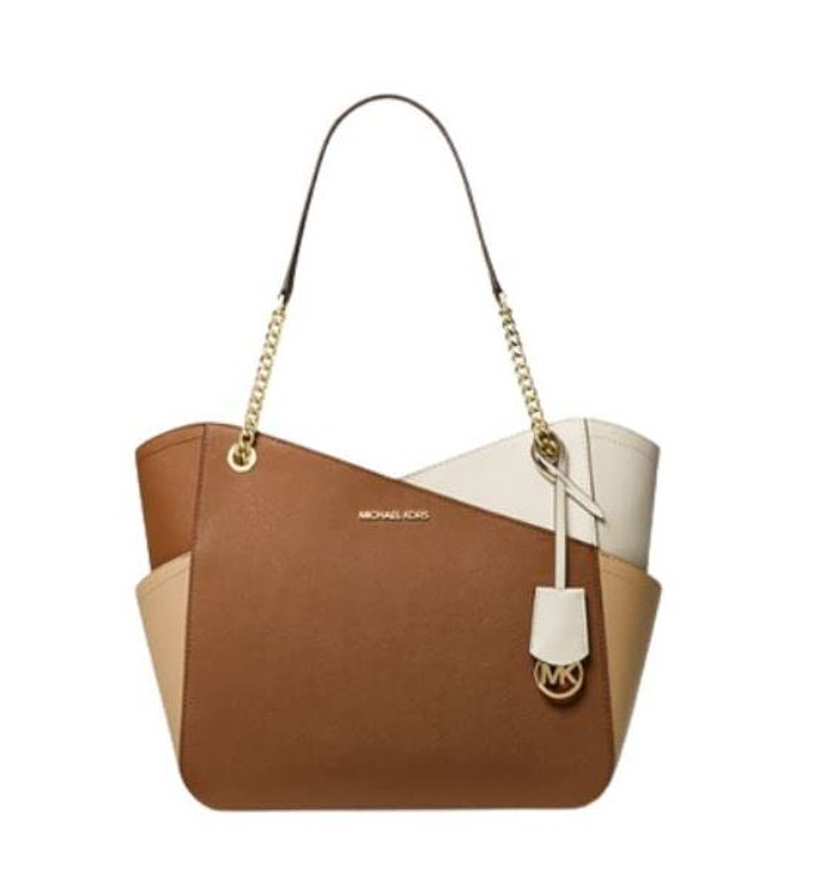 Michael Kors tote bag 30H8MTVT3B champagne gold light brown PVC leather  ladies MICHAEL KORS