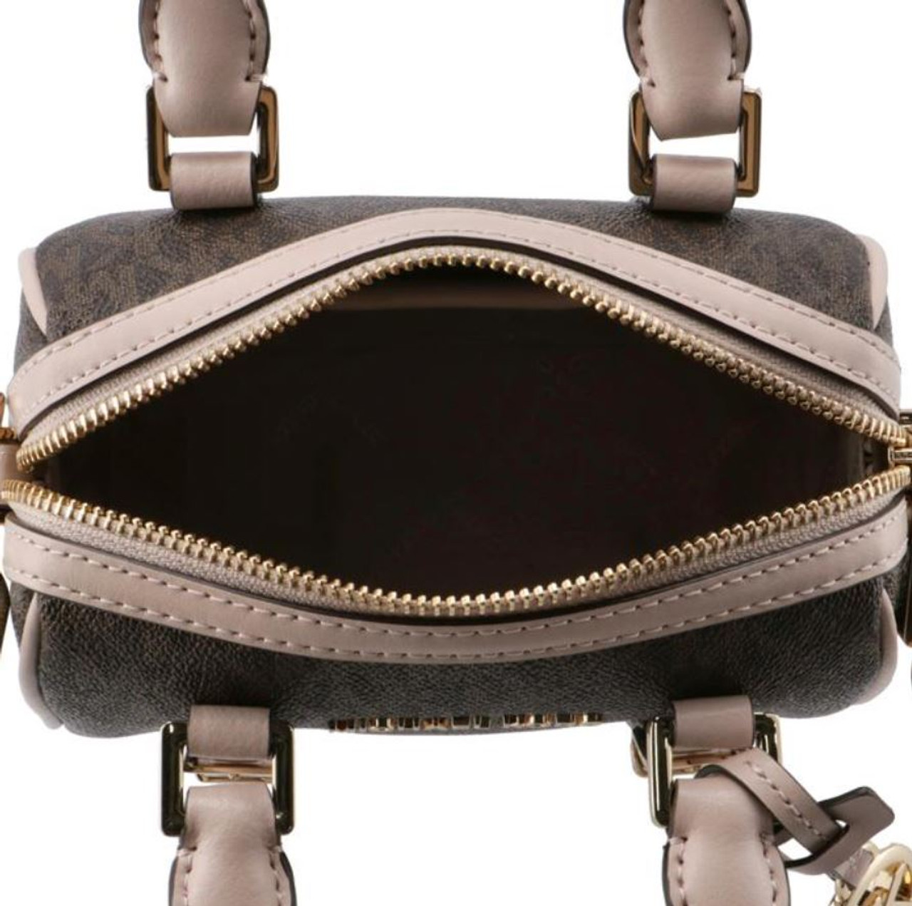 Michael Kors Bedford Legacy Extra-Small Vanilla/Acorn Duffel Crossbody Bag