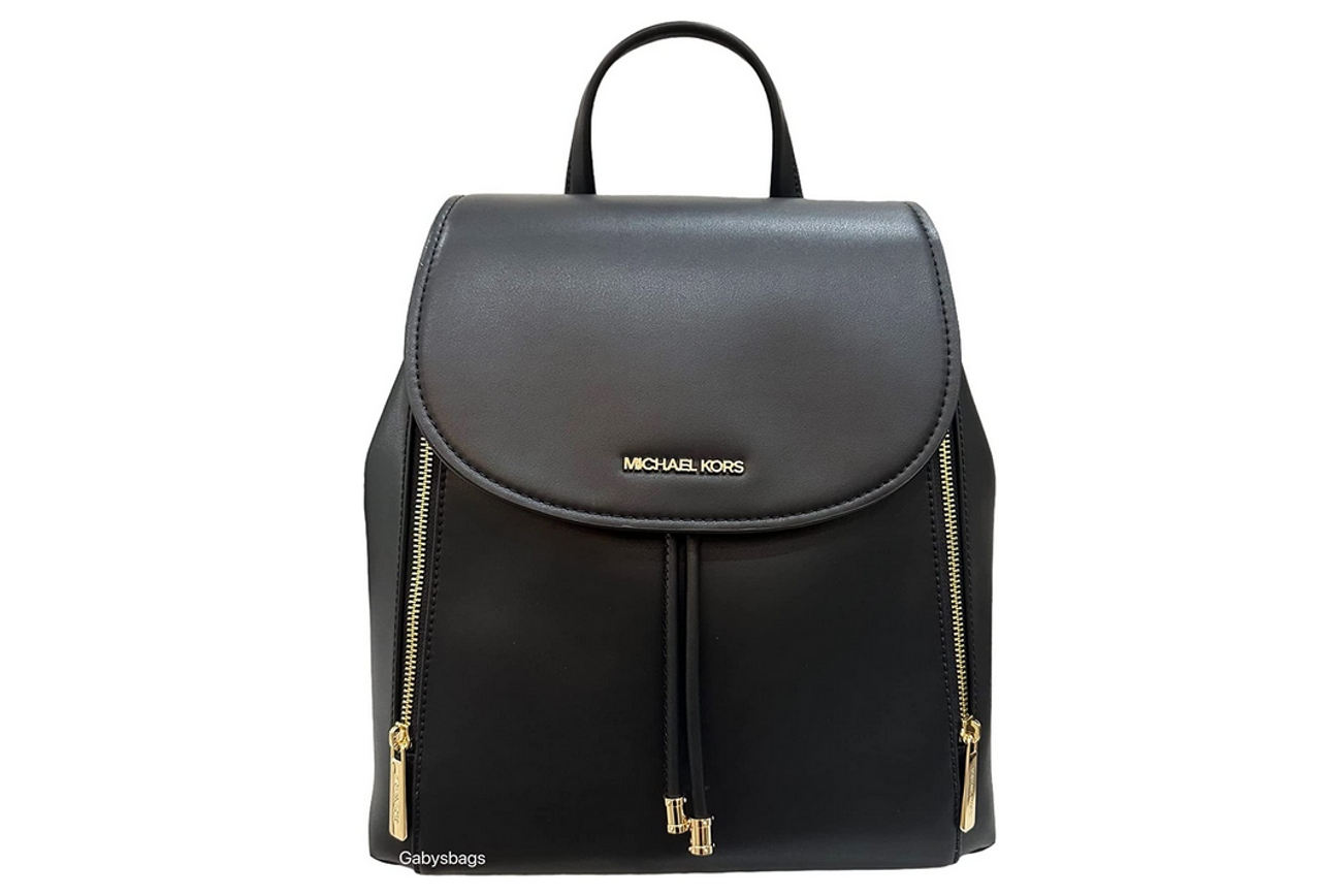 Michael Kors, Bags, Medium Slim Backpack Black Leather Michael Kors  Backpack