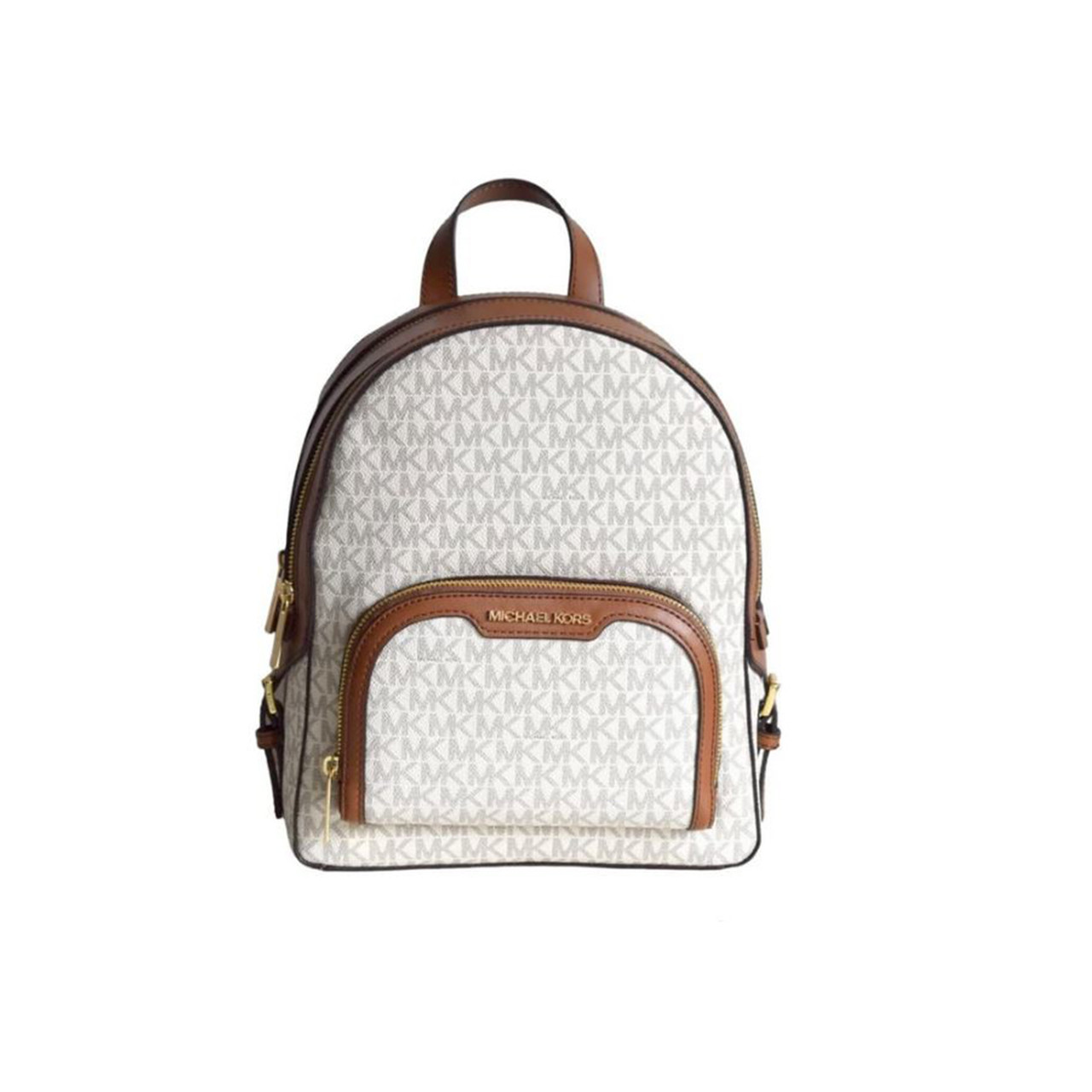 Michael Kors Abbey Jaycee Medium Backpack Vanilla Multi MK