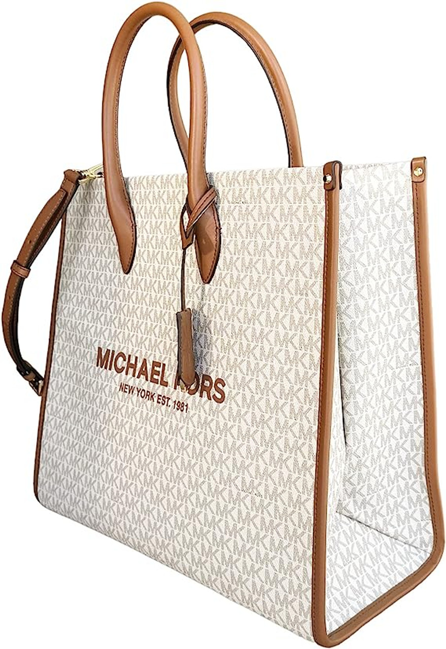 Michael Kors Mirella Large Signature MK Tote Bag (Dark Powder