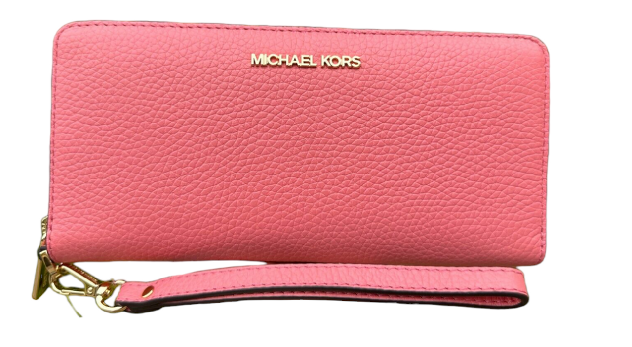 Michael Kors Jet Set Vanilla Continental Wristlet Wallet