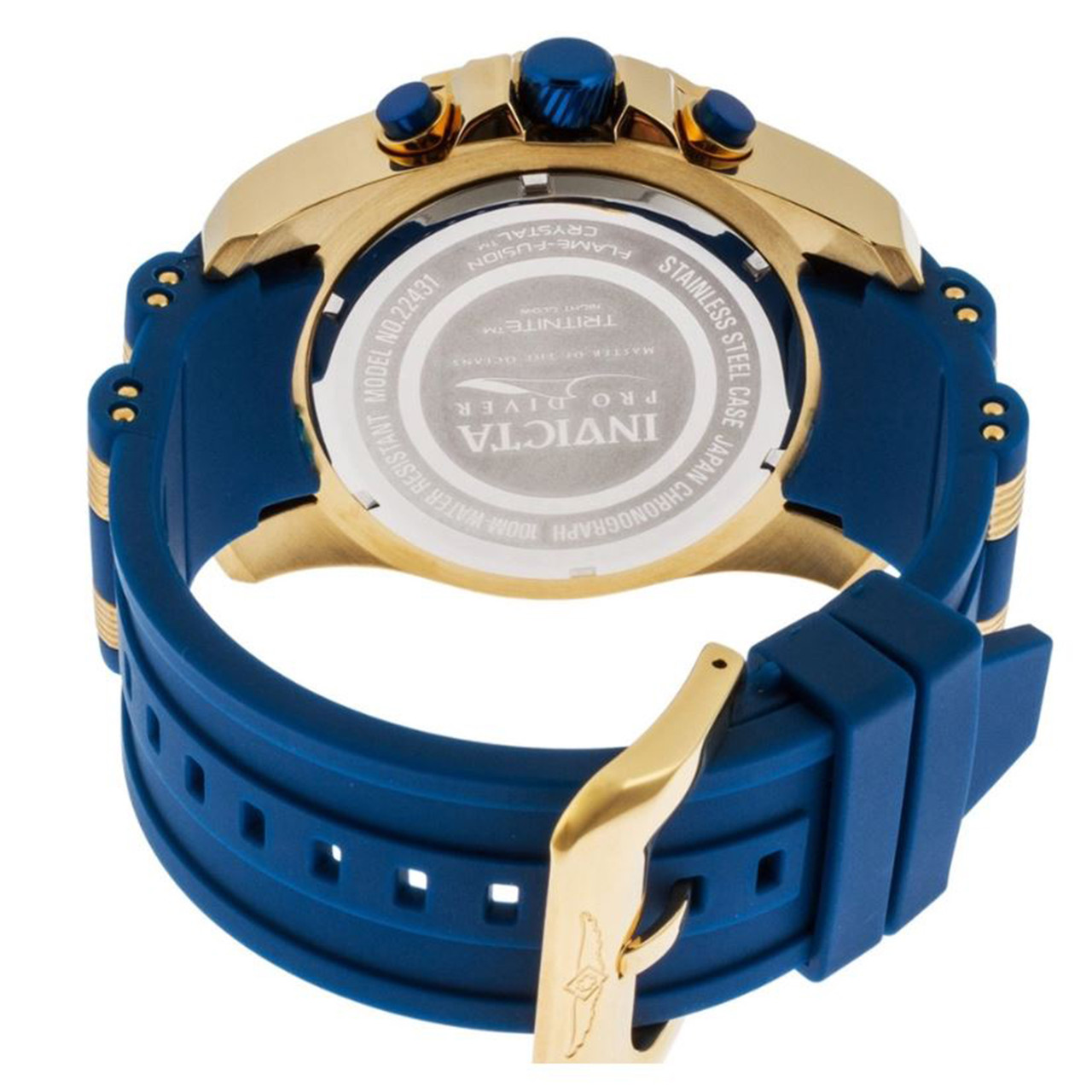 Invicta Men's 22431 Pro Diver Quartz Chronograph Blue Dial Watch