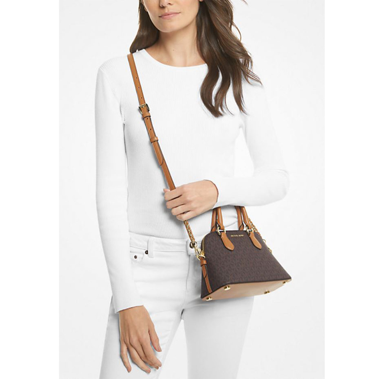 Michael Kors Veronica Extra-Small Saffiano Leather Crossbody Bag 