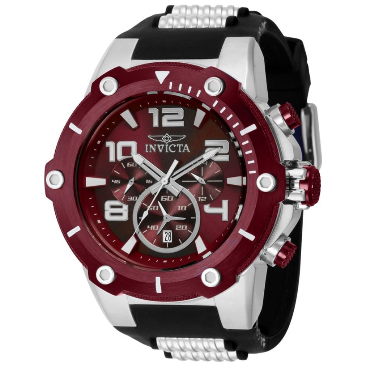 invicta Men's 40893 Speedway Quartz Chronograph Red Dial Watch