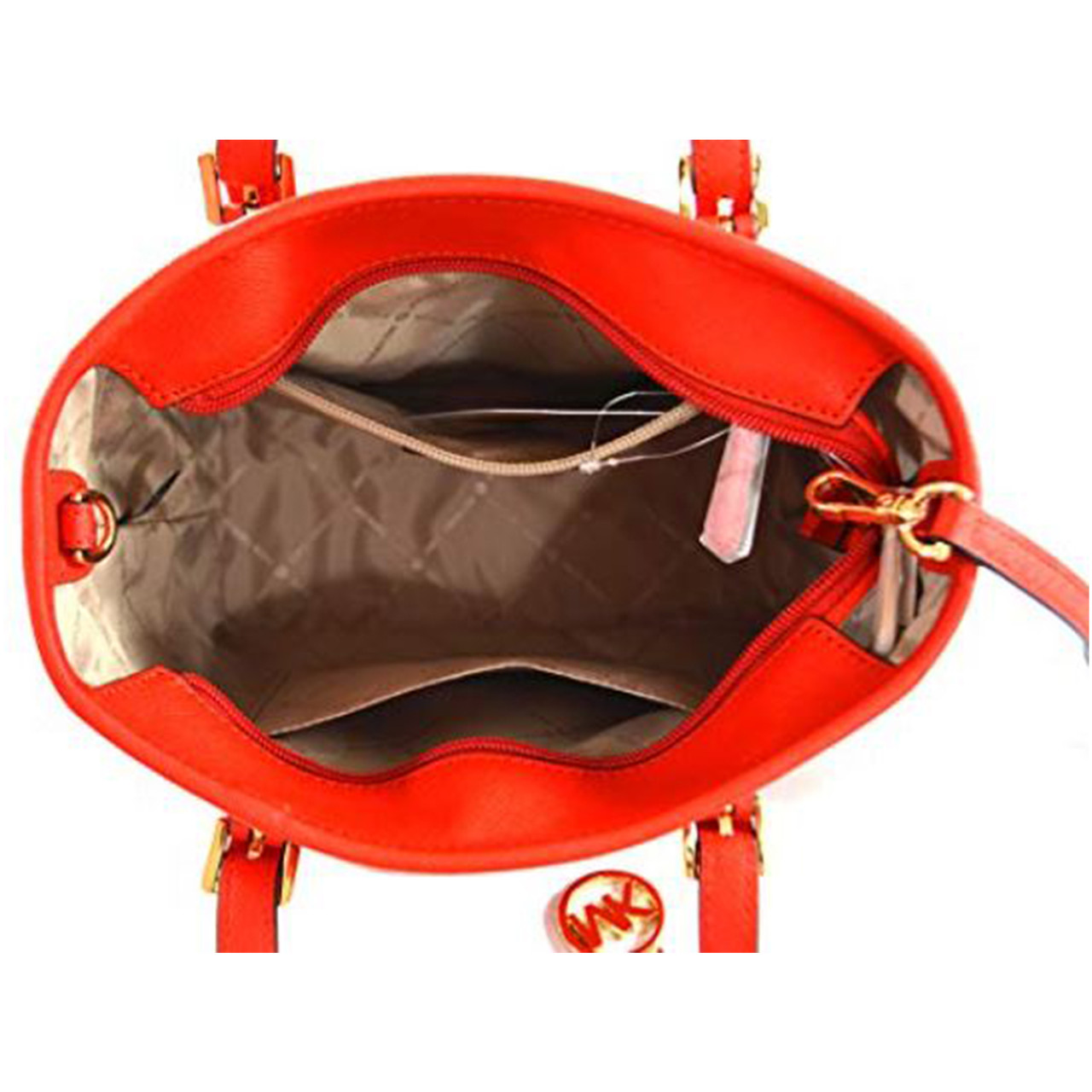 Jet Set Travel Medium Saffiano Leather Top-Zip Tote Bag - AllGlitters