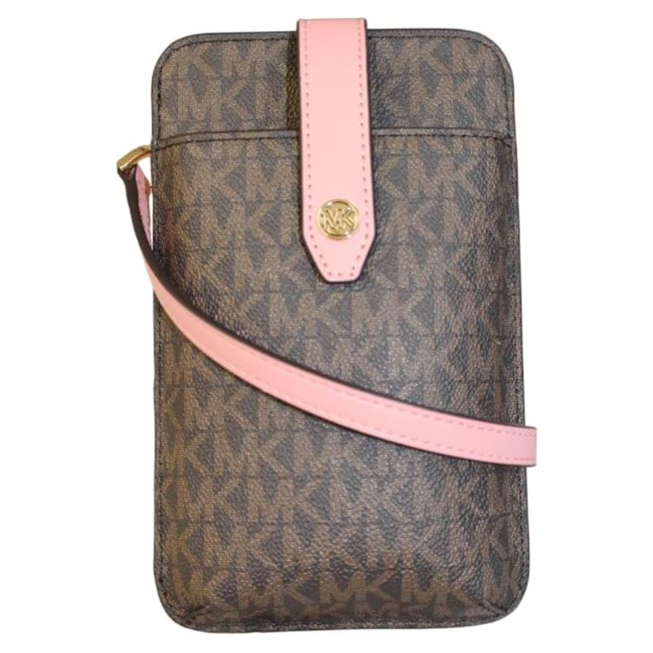 Double zip leather crossbody bag Louis Vuitton Pink in Leather