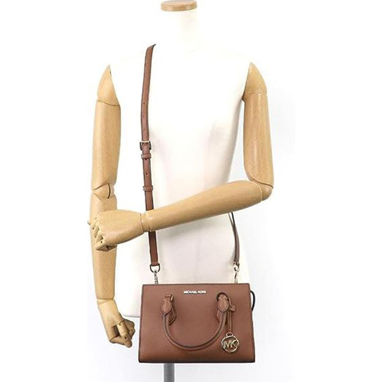Michael Kors Sheila Small Faux Saffiano Leather Crossbody Bag In