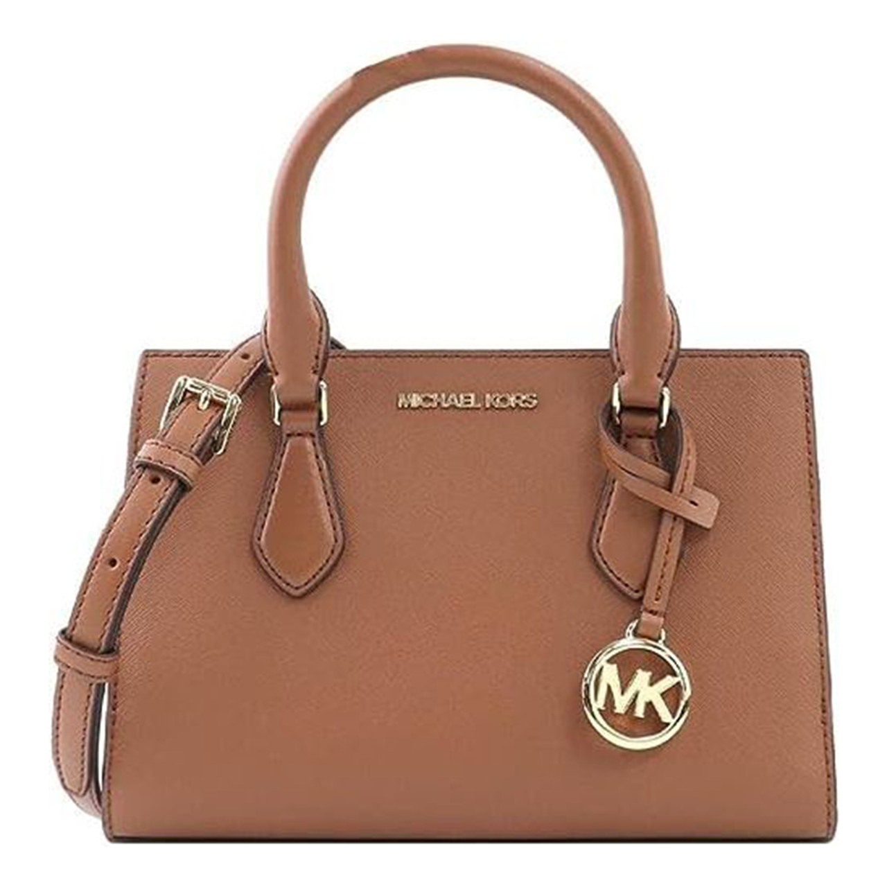 Michael Kors Sheila Small Non-Leather Vegan Satchel (Luggage