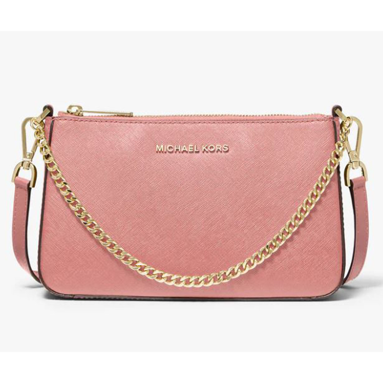 Michael Kors Jet Set Travel Medium Pouchette Crossbody Bag in Primrose  35S0GTVU6L-primrose - AllGlitters