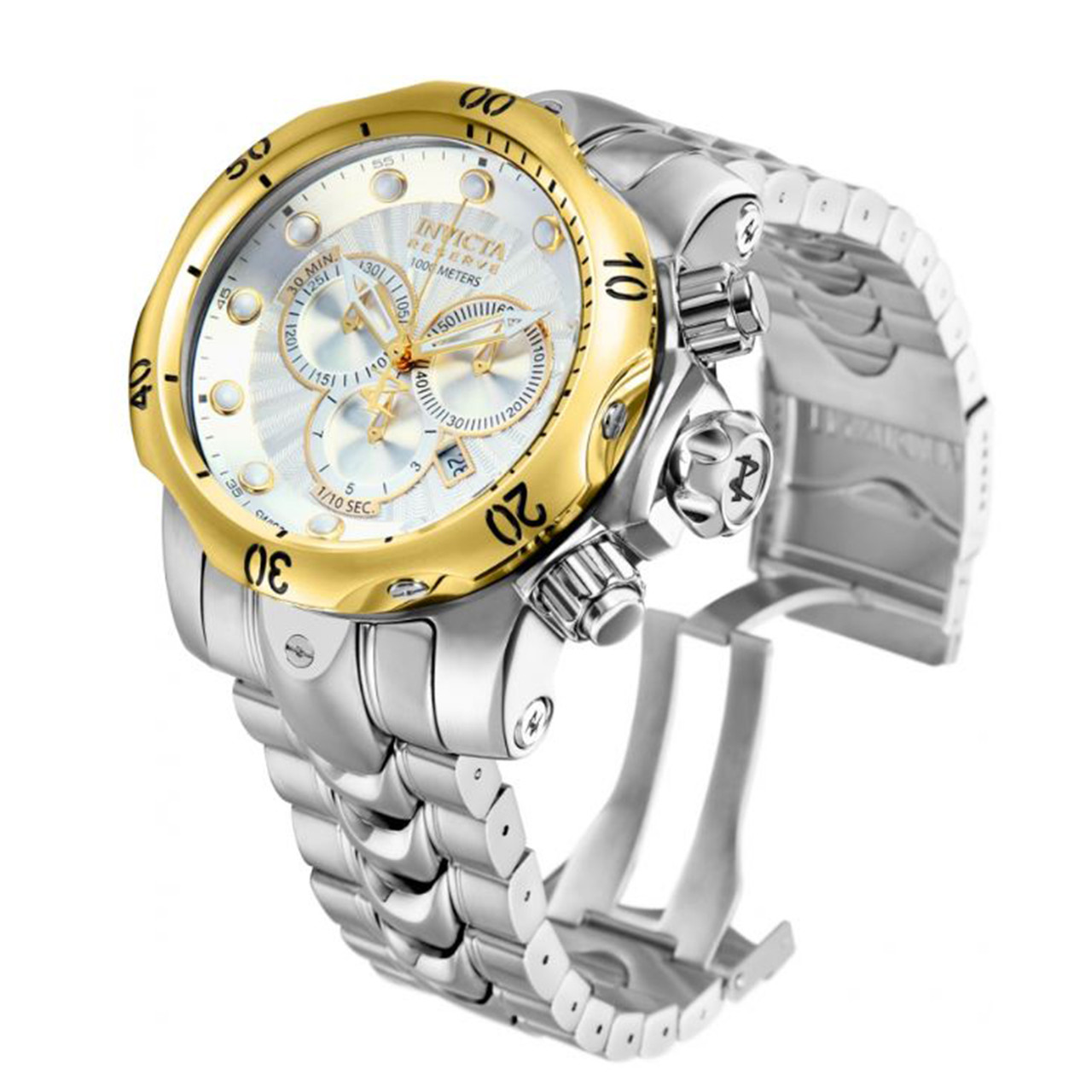 Invicta Men's 10788 Venom Quartz Chronograph Silver Dial Watch
