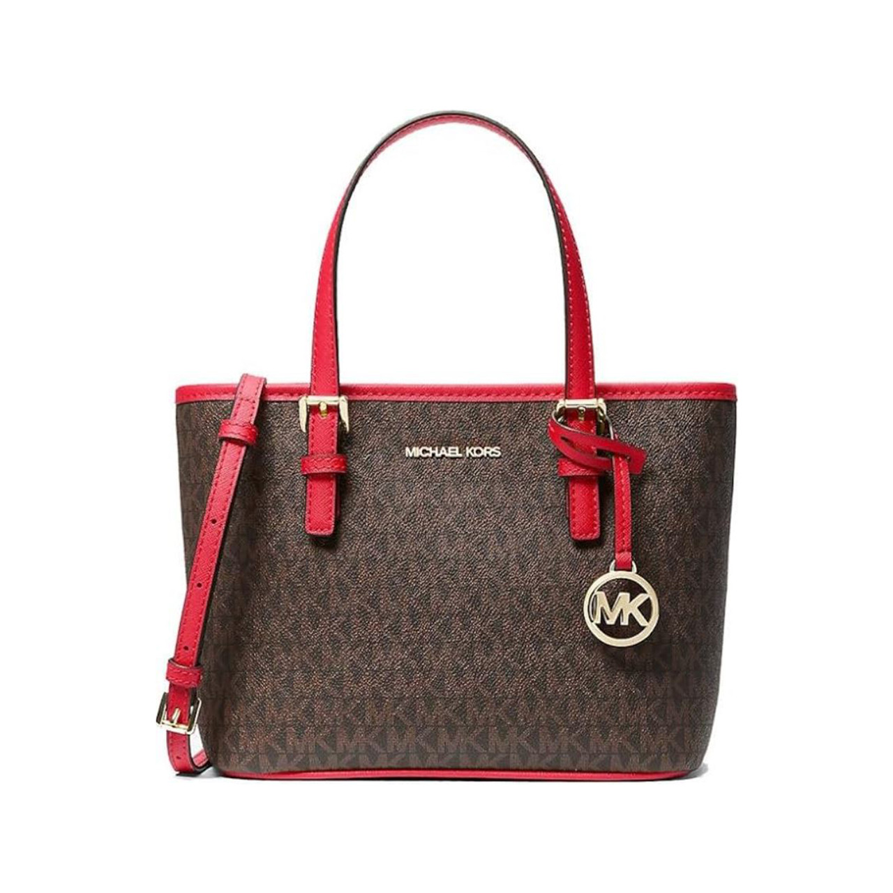 Michael Kors Michael Kors Jet Set Travel Extra-Small Logo Top-Zip Tote Bag  448.00