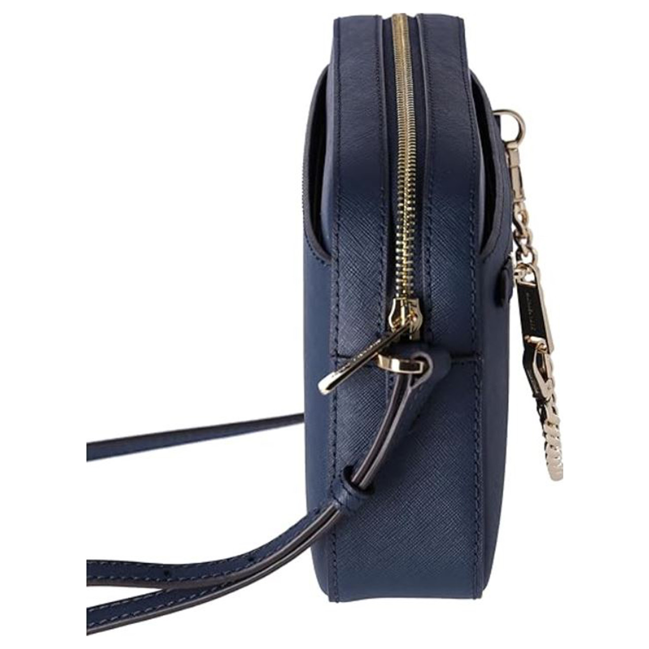 Michael Kors Jet Set Large East West Zip Chain Crossbody Bag Navy