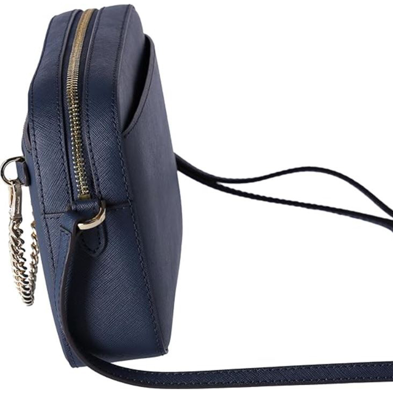 Michael Kors Jet Set Large East West Zip Chain Crossbody Bag Navy