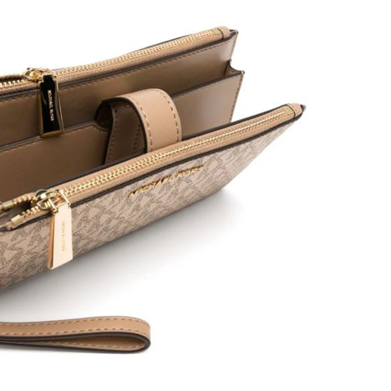 Michael Kors Jet Set Travel Continental One Size (VANILLA/ACORN