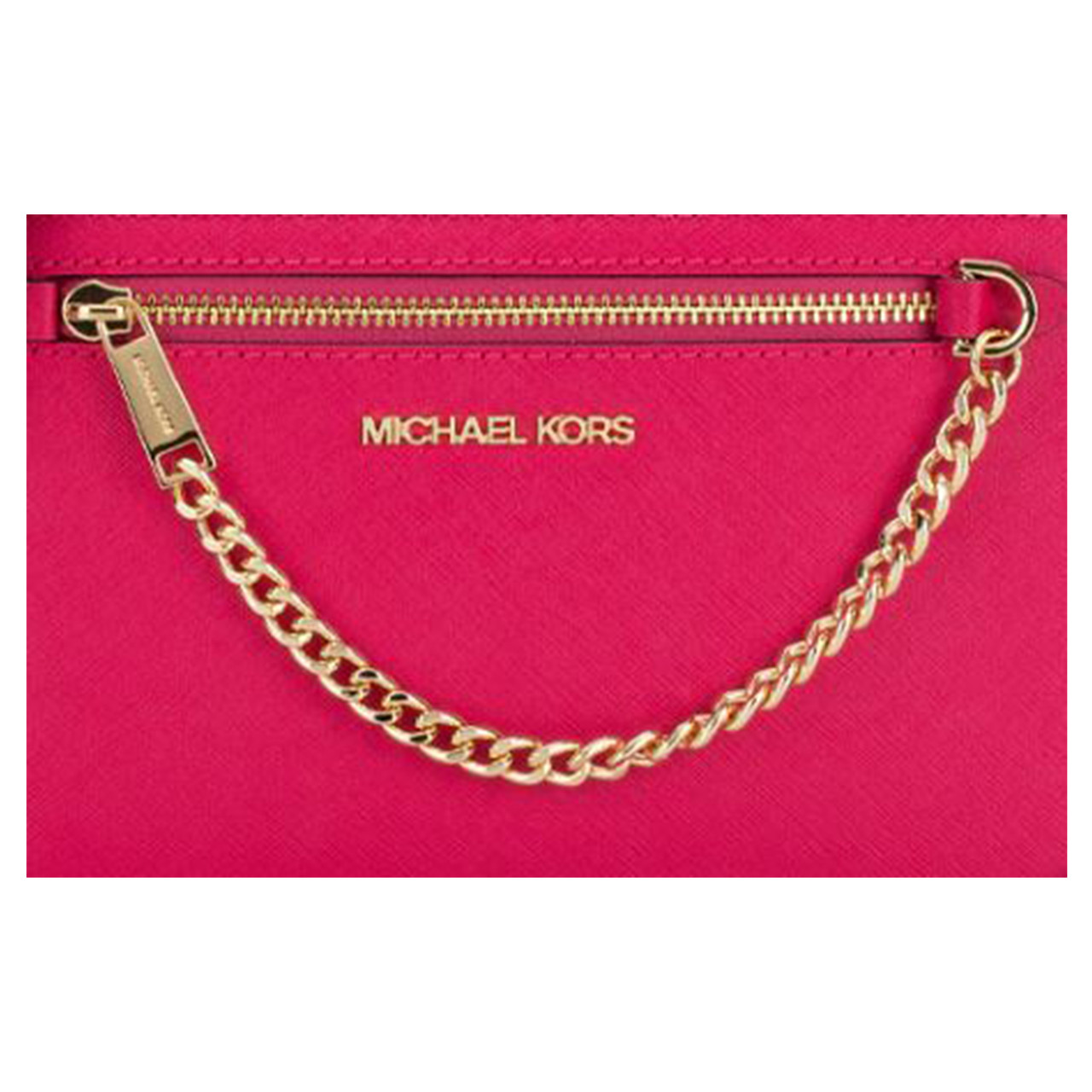 Michael Kors Jet Set Large Crossbody Bag (Electric pink