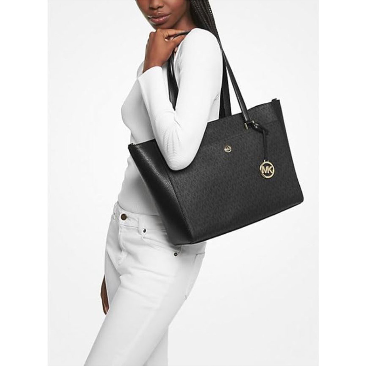 Michael Kors Maisie 3 In 1 Large Top Zip Tote Crossbody Pouch