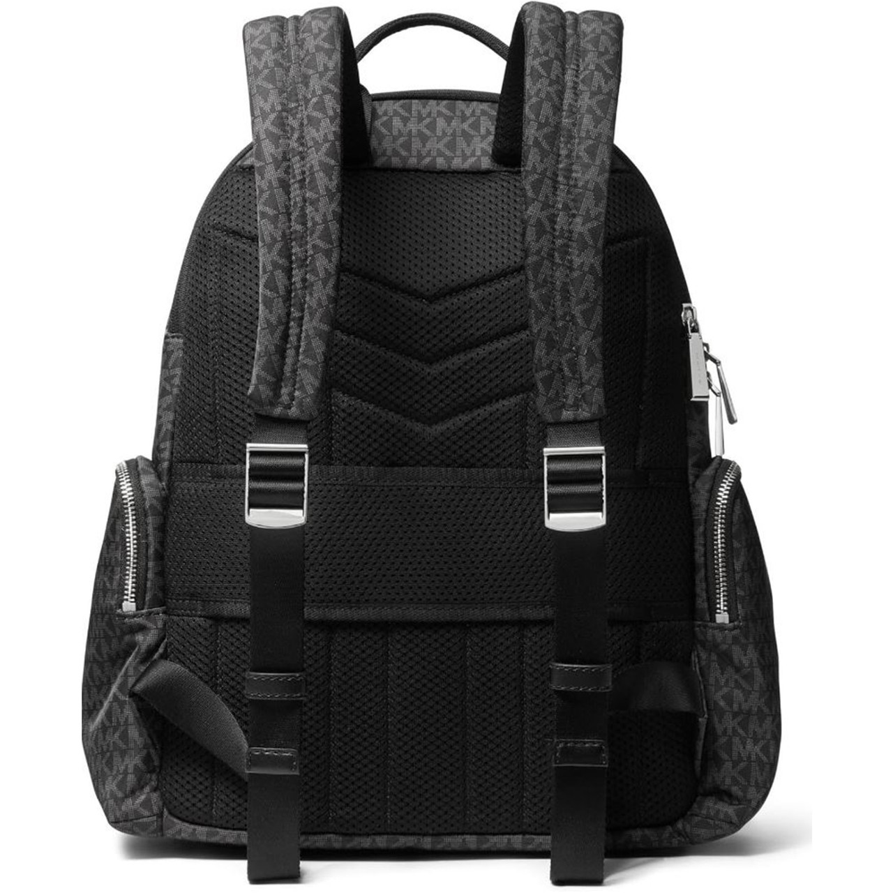 Michael Kors Prescott Black Signature Logo Large Backpack 