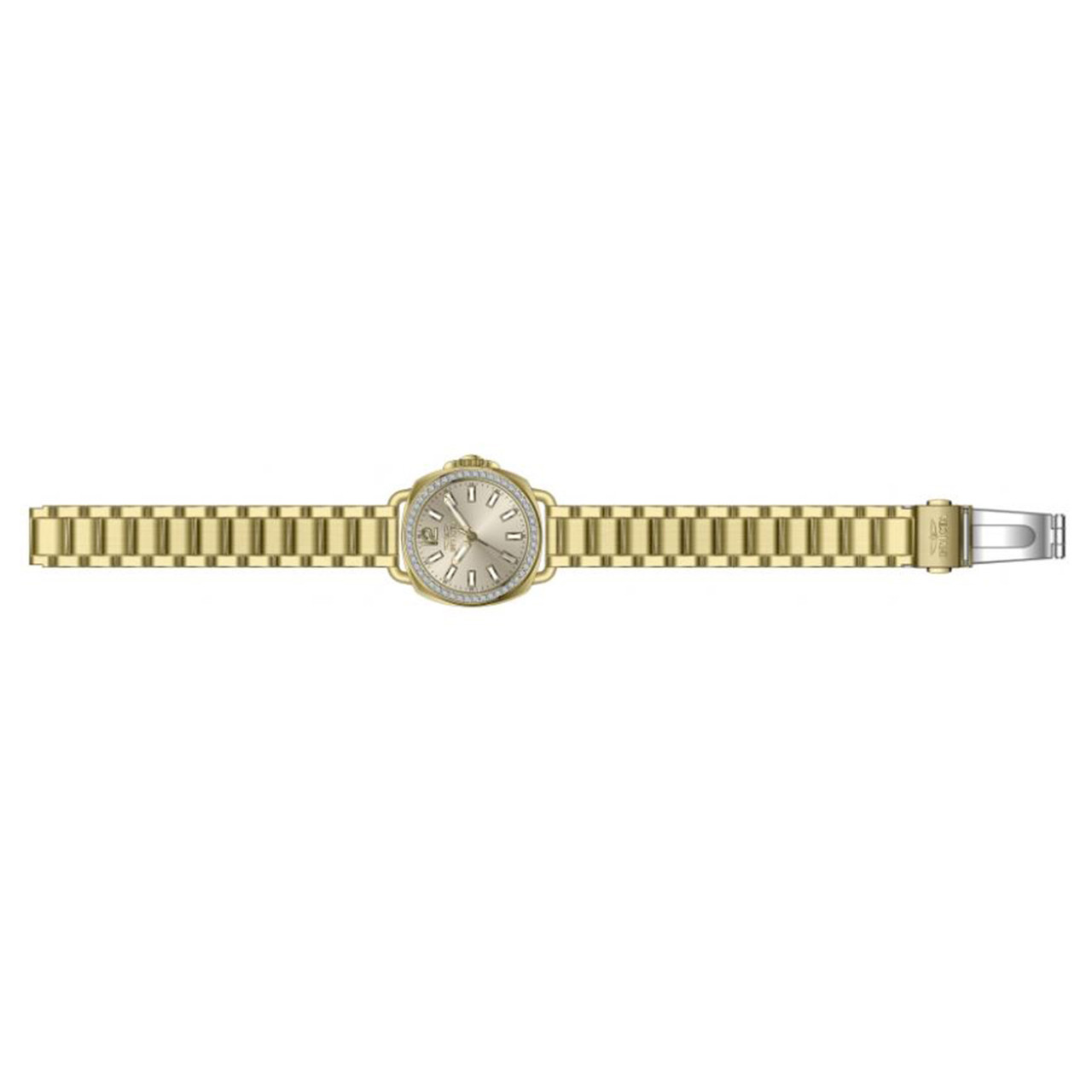 Invicta Wildflower 0134 Orologio da donna - Movimento quarzo - Acciaio inossidabile con quadrante oro - 21 mm