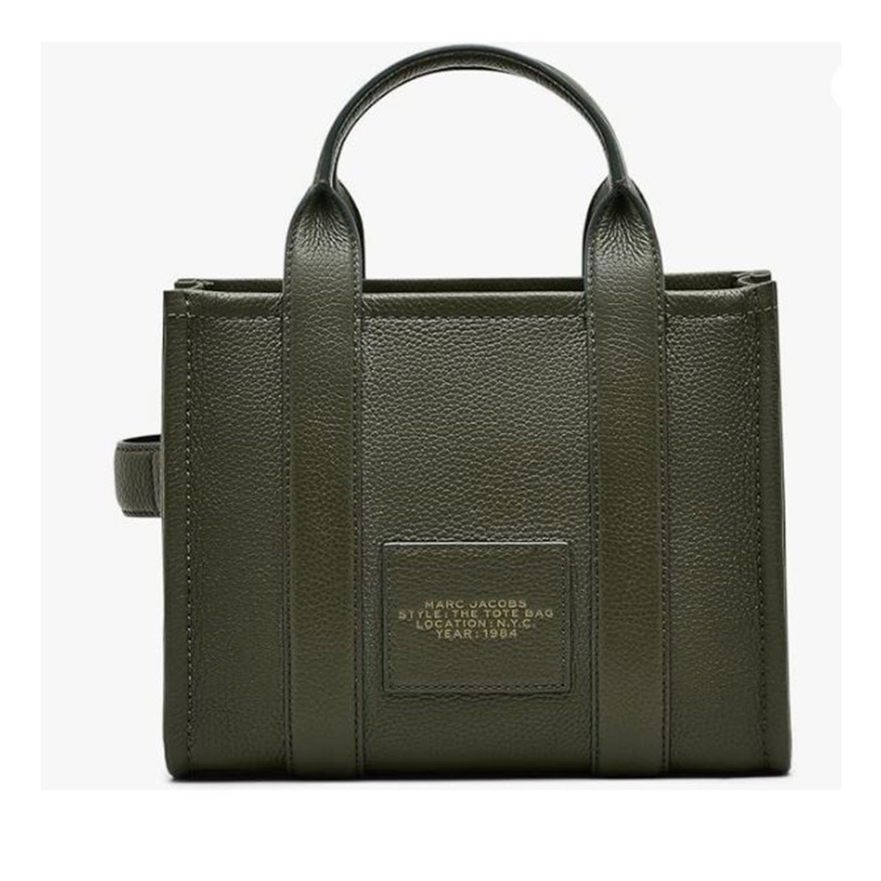 MARC JACOBS トートバッグH009L01SP21 グリーン系 Marc Jacobs The Leather Small Tote Bag, Forest H009L01SP21