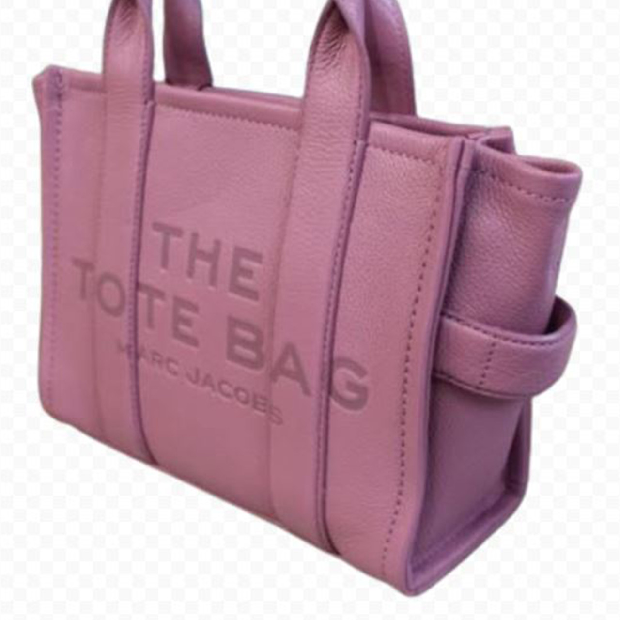 Marc Jacobs パープル The Leather Small トートバッグ Marc Jacobs The Leather Small Tote Bag H009L01SP21-532