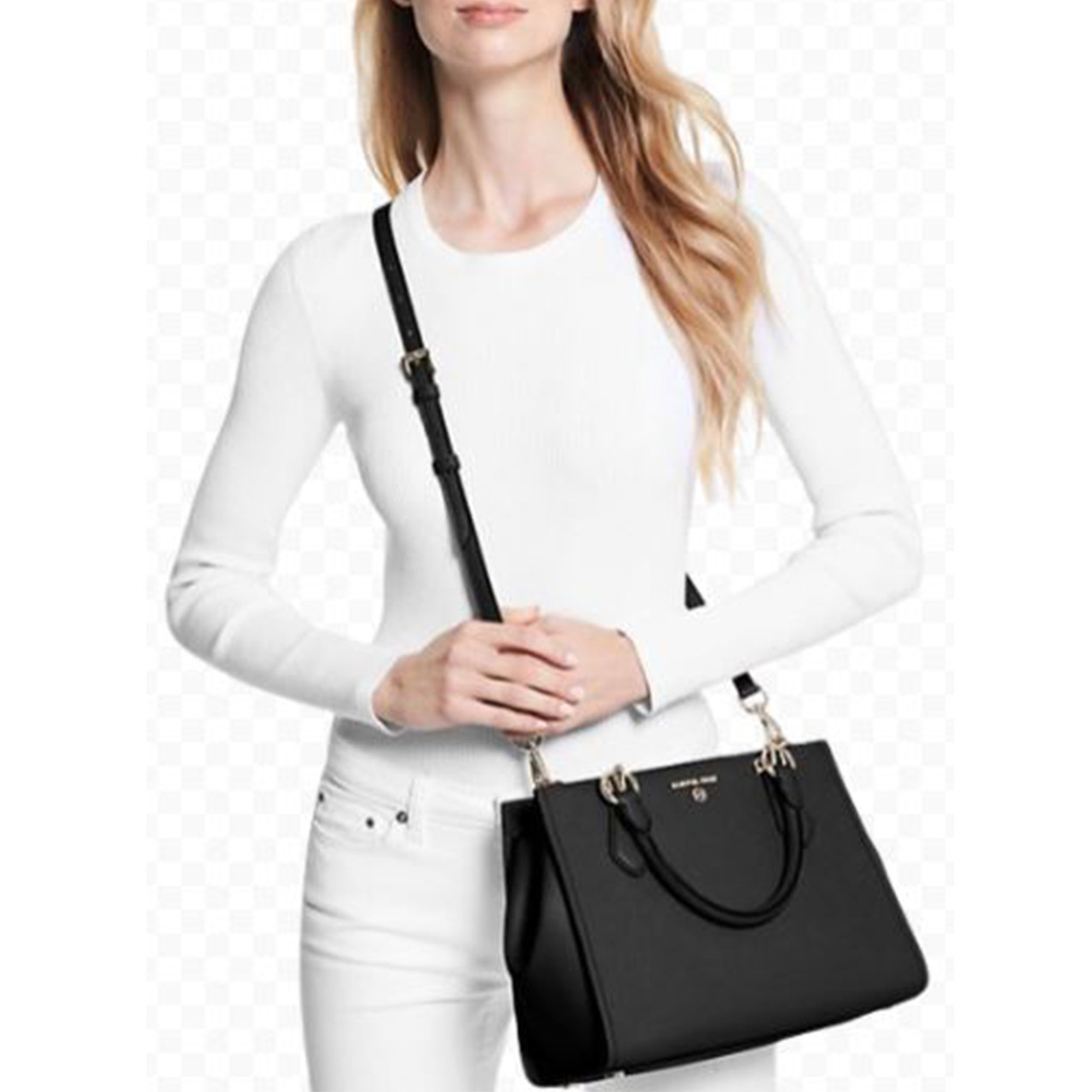 Michael Kors Marilyn Medium Saffiano Leather Satchel 30S2G6AS2L 