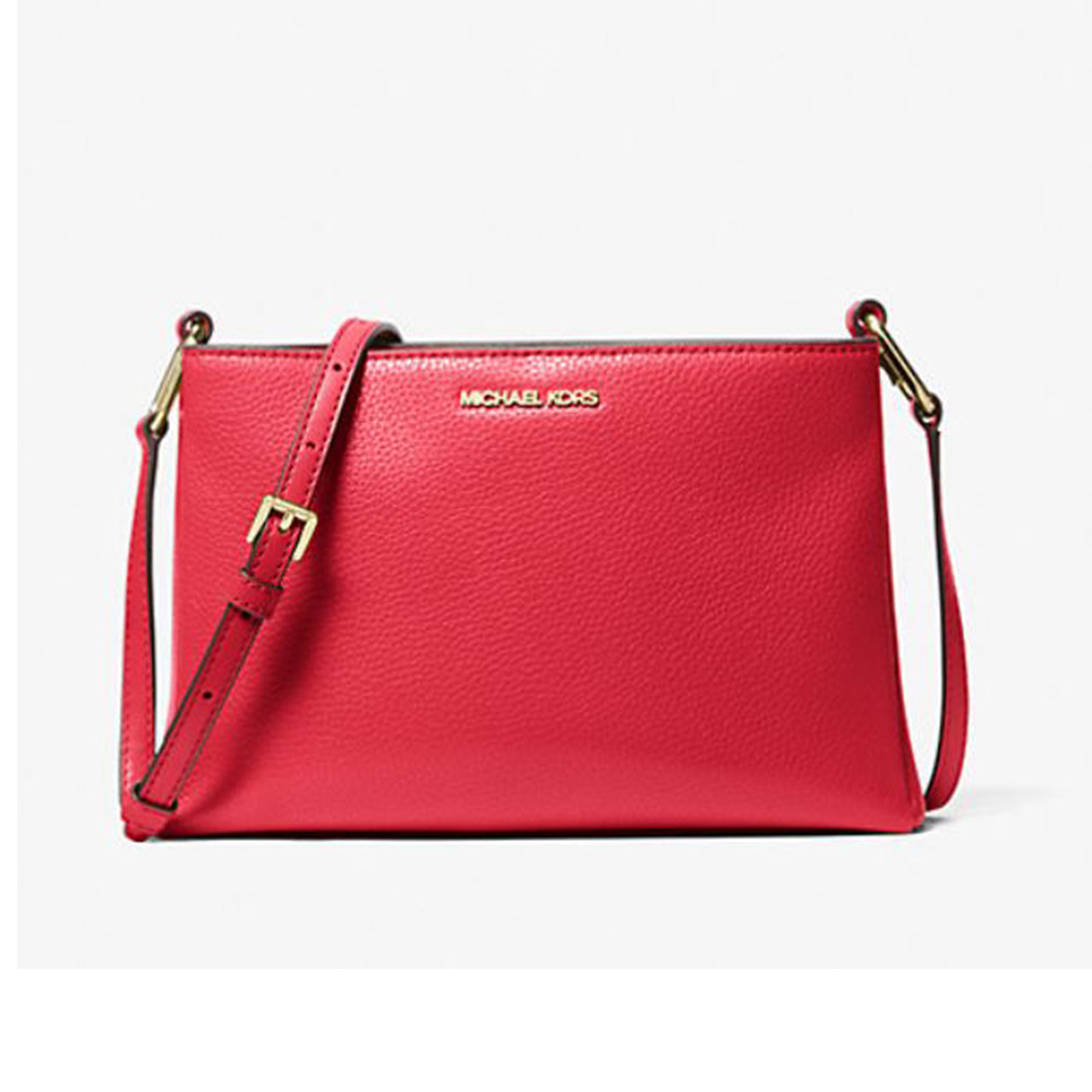 Michael Kors Trisha Medium Pebbled Leather Crossbody Bag