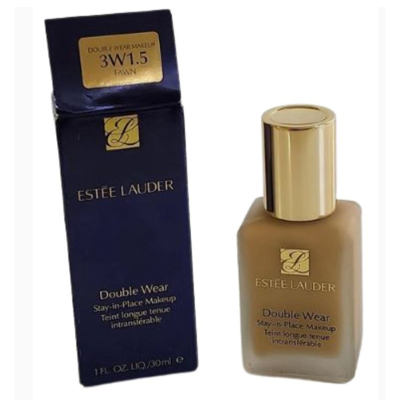 ESTEE LAUDER Double Wear Makeup,-Shade 3W1.5 Fawn,1.0 oz-30ml