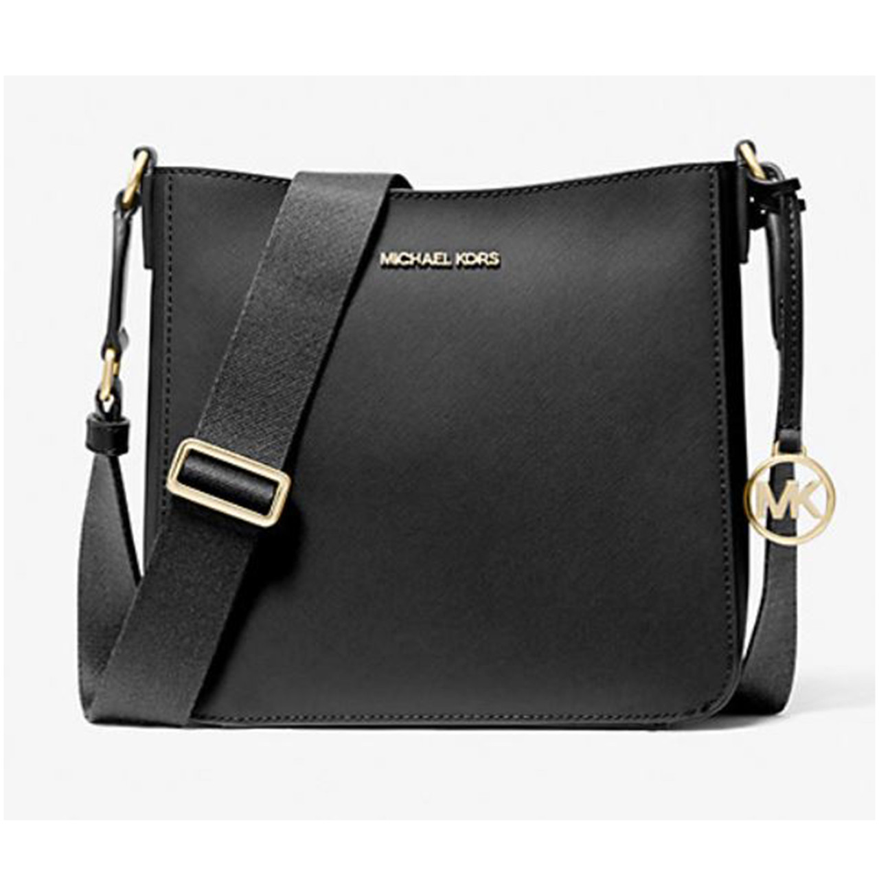 MICHAEL KORS 黒 ショルダーバッグ Michael Kors Jet Set Travel Small Messenger Bag (Black) 35S4GTVC5L